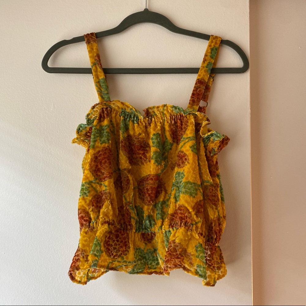 Anthropologie Sunflower Top (M)